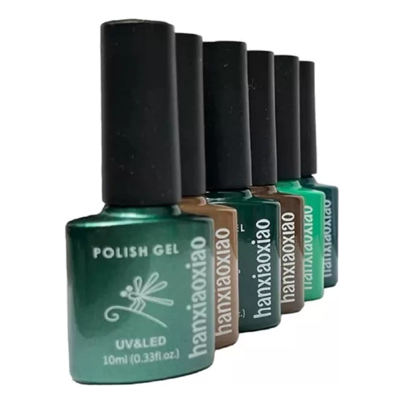 Gelish Set Esmaltes Caja 12 Gel Polish 3 Pasos Yuan