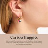 Rocksbox Carissa Huggies - Beaded Huggie Drop Earrings - Gold