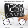 Soobest Large Display Digital Wall Calendar Clock with Date Day