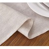 DAPU Linen Tablecloth, 100% French Natural Linen, Rectangular Tablecloth 140