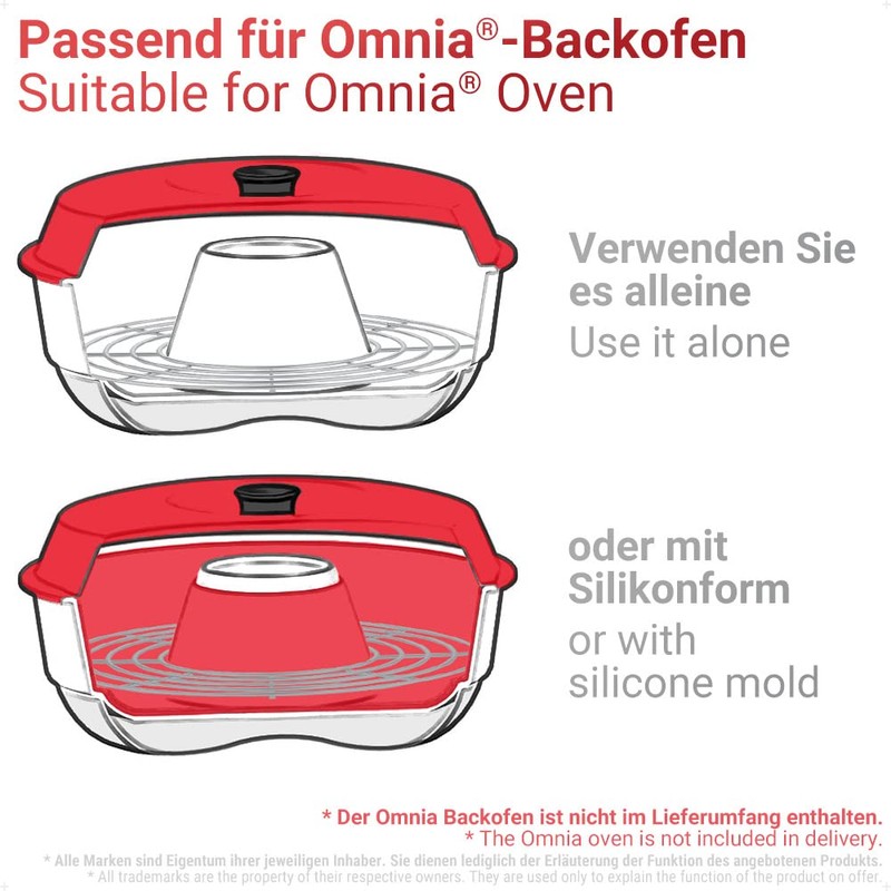 ecooe Baking rack suitable for Omnia® oven, baking rack made