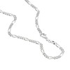 NKlaus 38-80 cm Figaro Chain 925 Silver 3+1 Links 3