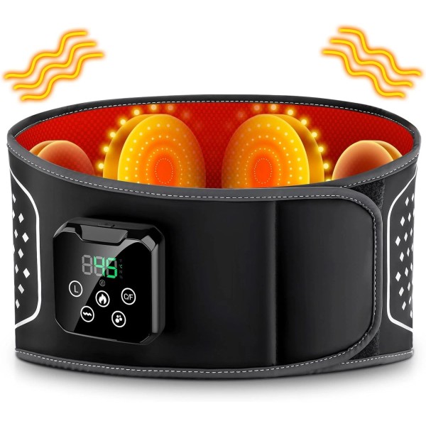 TJXVX 4000mAh Heated Massage Waist Wrap-3 Air Compression Levels for