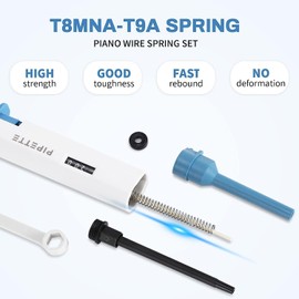 BAOSHISHAN Micropipette Single Channel Adjustable Micro Pipette Lab Pipettor Transfer (20-200ul Including 200 Pipette Tips)