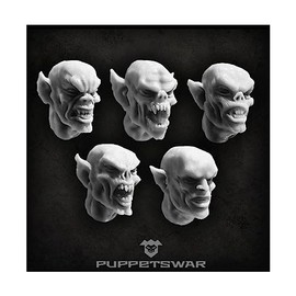 Green Stuff World for Models and Miniatures Frenzy Vampire Heads S140