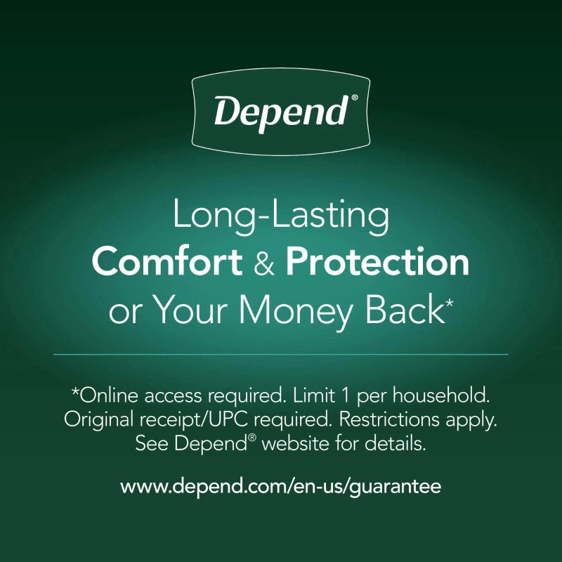Depend Night Defense Incontinence Underwear for Women,Adult Diapers,XL,12 Count