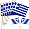 WEITBF 12 Pack 8×12 Inch Greece Flags Small Greek Flags