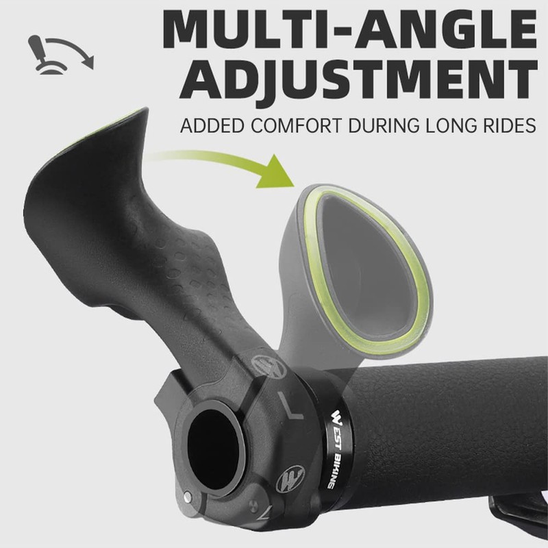 Bicycle Bar Ends Ergonomic -Slip MTB Mountain Bike Handlebar Ends