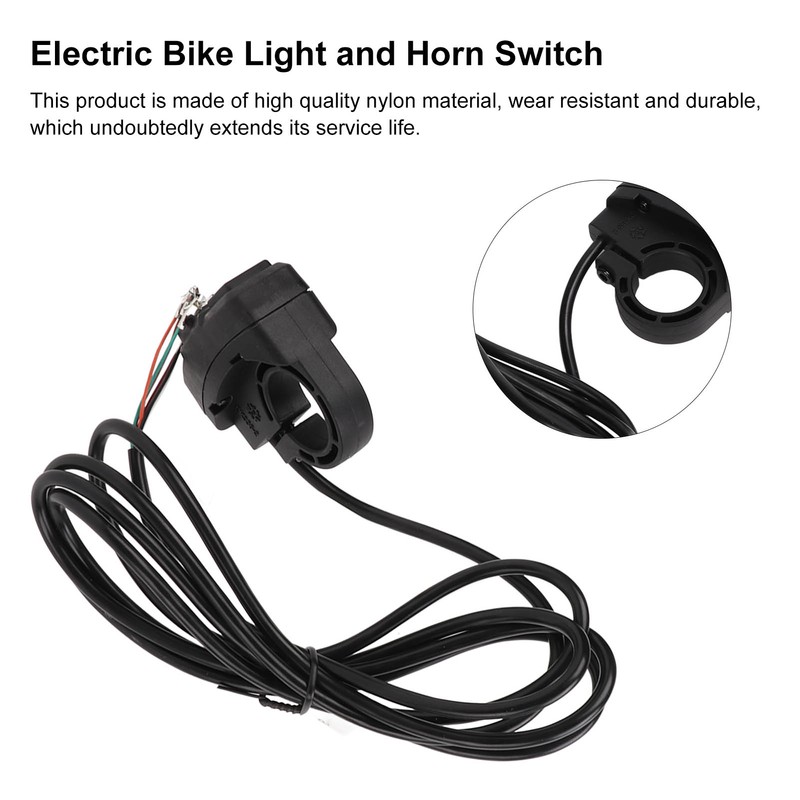 3 in 1 Electric Bike Light and Horn Switch Wearproof