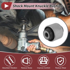 2 Pcs Shock Mount Knuckle Bushing for Honda Accord Civic for Acura CL Legend Rear Lower No.52622SH3013 Replace Parts