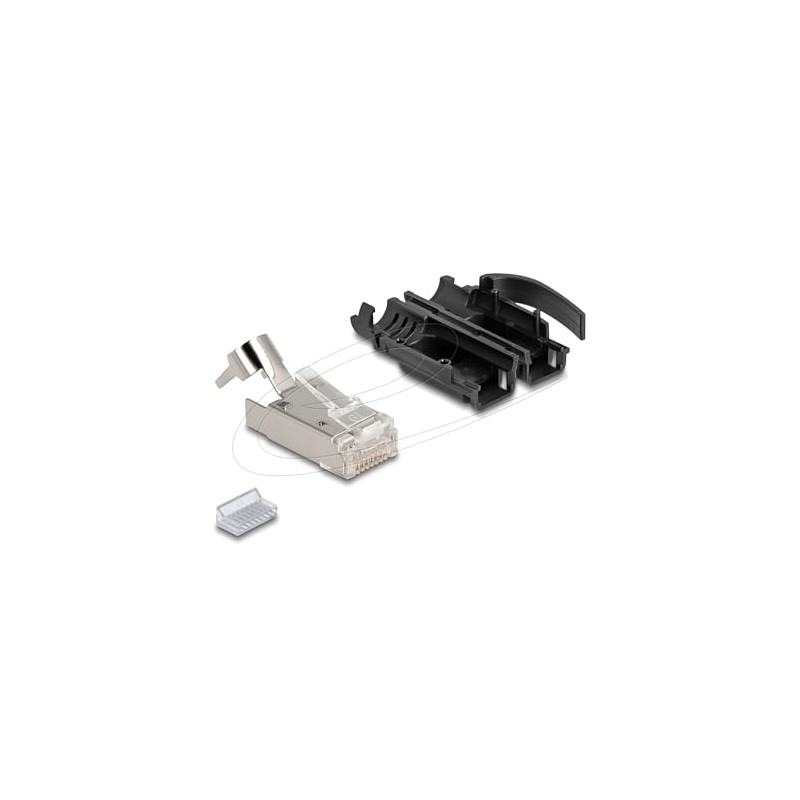 DeLOCK RJ45 Modular Connector with Strain Relief Cat.6A and Robust