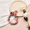 Christmas Phone Wristlet Lanyard Strap Keychain Bracelet Beaded Mobile Phone