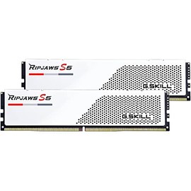 G.SKILL Ripjaws S5 Series (Intel XMP 3.0) DDR5 RAM 48GB (2x24GB) 5200MT/s CL40-40-40-83 1.10V Desktop Computer Memory UDIMM - Matte White (F5-5200J4040A24GX2-RS5W)