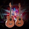 VANPHY Electric Ukelele Concert Ukulele Acoustic Electric Uke with Equalizer