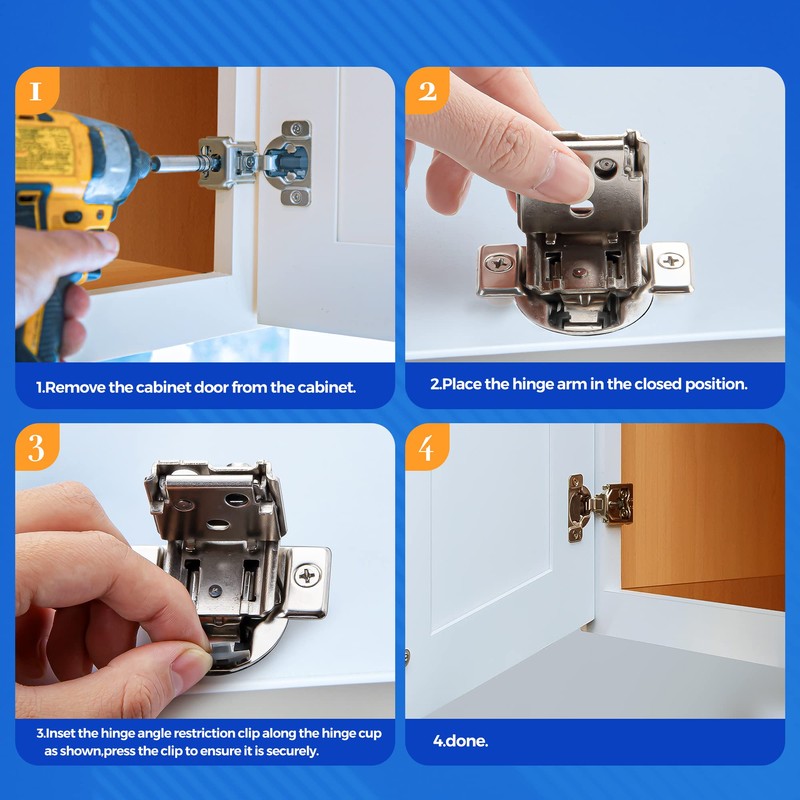 Ravinte 20 Pack Cabinet Door Angle Restriction for Soft Close
