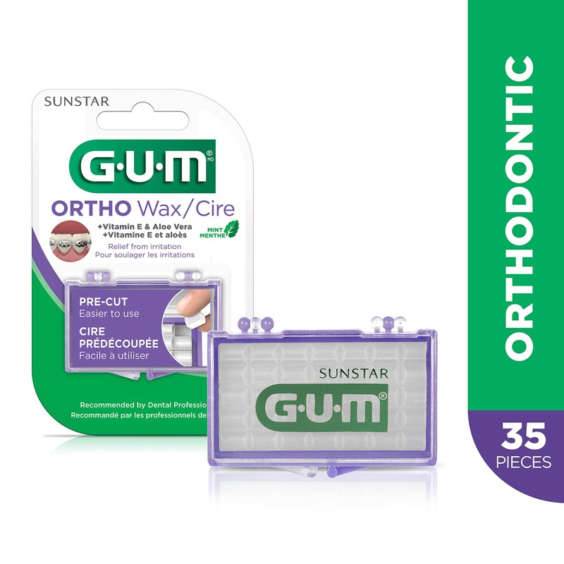 G-U-M Ortho Wax, Mint - Each, Pack of 3