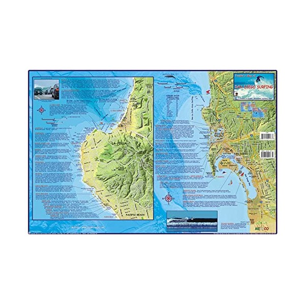 Franko's Maps, Franko's Surf Maps, Surf Maps, Surfing Maps, San Diego Surfing, San Diego Surf, Surf Spots, Authorized Dealer Full Warranty, San Diego County Surfing, Fold-Up