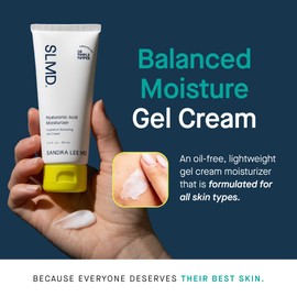 SLMD by Dr. Pimple Popper | Hyaluronic Acid Face Moisturizer 2.0 fl. oz. Hyaluronic Acid Moisturizer Cream for Face, Lightweight, Oil-Free Hydration for All Skin Types, Smooths & Soothes.