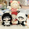 Sewing Clothes-Plush-Clothes-10-15cm Hoodie Doll (Black Hat + White Hat, For