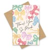 Whaline 24 Pack Bow Thank You Cards Bulk Colorful Bow