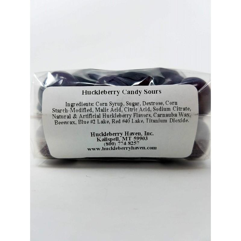 Wild Huckleberry Candy Sours 8 oz, Made in USA