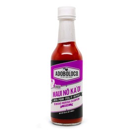 Adoboloco Hot Sauce - 5oz Mild Medium Hot Super Tasty Fiery Chili Pepper Sauce Blend 1-Pack (Maui No Ka Oi)