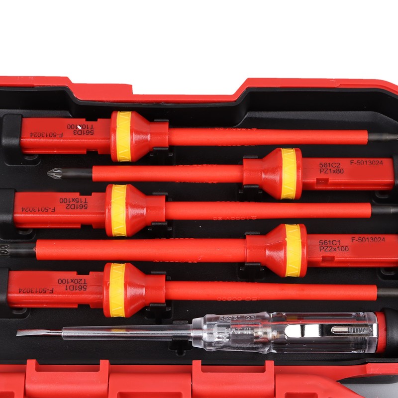 Premium Insulated Screwdrivers Set Insulated Professional Electricians Slotted Crossed Screwdriver