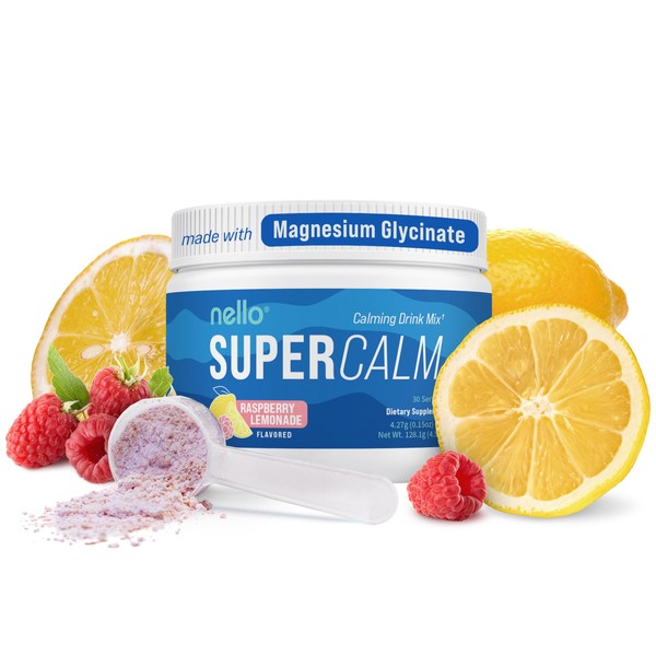 Nello Supercalm Drink Mix - Ashwagandha KSM 66, Magnesium Glycinate,