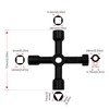 Eabdice Pack of 2 cross keys, universal keys, 4-way keys,