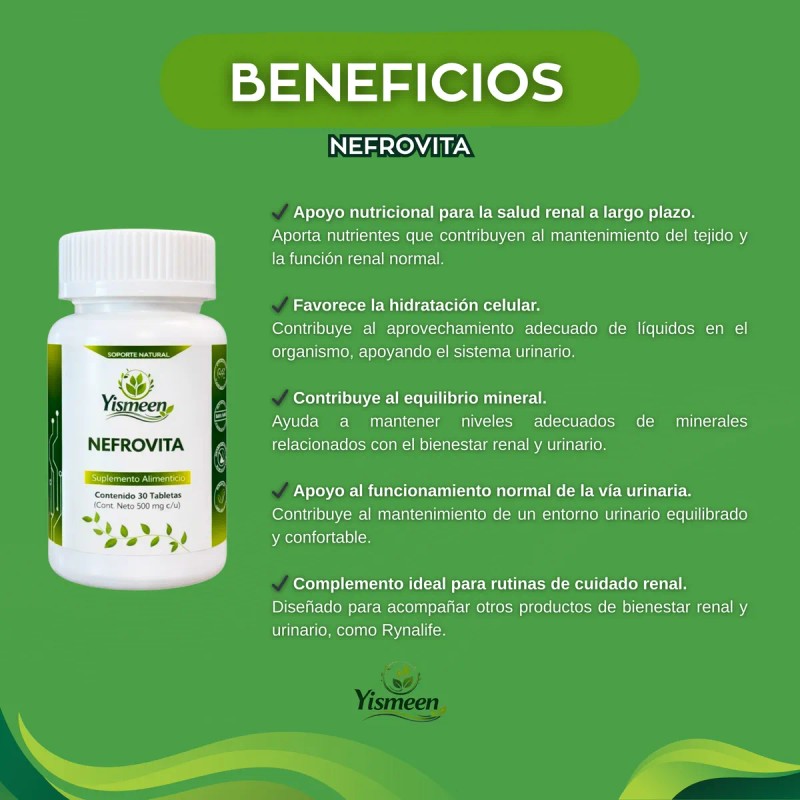 Yismeen Rynalife Nefrovita Apoyo Renal Mes Sabor
