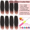 Alrence Passion Twist Crochet Hair 8 Packs Pre twisted Passion
