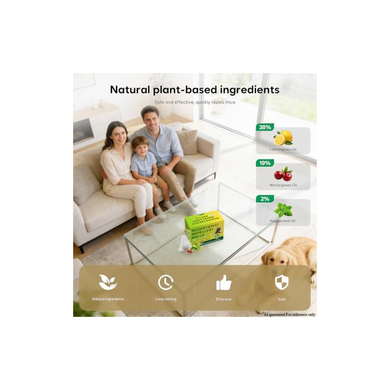 36-Pack Natural Peppermint Mouse Repellent Pouches