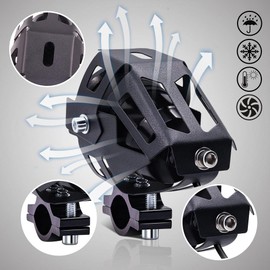 Aoling Motorcycle Fog Lamp, 12V 24V, Green Squid Ring, Motorcycle Headlight, Auxiliary LED Light, Projector, Fog Light, Auxiliary Light, Universal Car Exterior Light, Architectural Lighting Fixture,