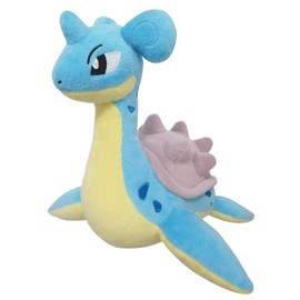 Sanei Boeki PP82 Pokémon All Star Collection Plush Toy, Lapras, Size S, W 7.9 x D 6.7 x H 6.9 in (20 × 17 × 17.5 cm)