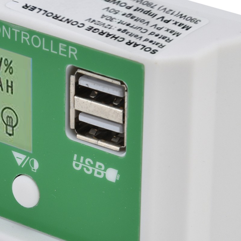 Smart Charge Controller Dual USB Solar Charging Panel PWM Control