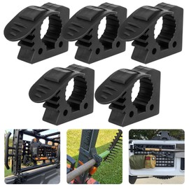 GLOBLED Quick-Release Rubber Clamps Mount Shovel Mount For Roof Rack Fits 1-1/5''-1-3/5'' Diameter Or Round Tube Compatible With UTV ATV Boat Van Or Any Wall 5PCS