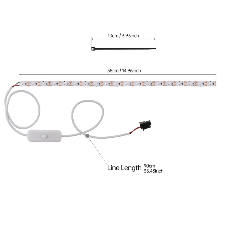 DiGiYes LED Light Strip Fit for Bambu-Lab A1 3D Printer,