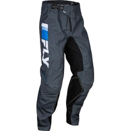 Fly Racing Kinetic Prix Youth Pants (Bright Blue/Charcoal/White, Youth 18" Waist Pant)