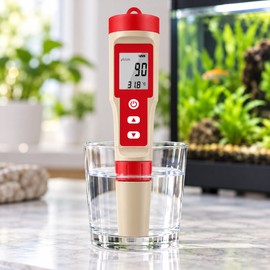 4-in-1 Digital Water Quality Tester for pH, TDS, EC & Temperature – Portable LCD Meter for Aquariums, Pools and Home Water Testing