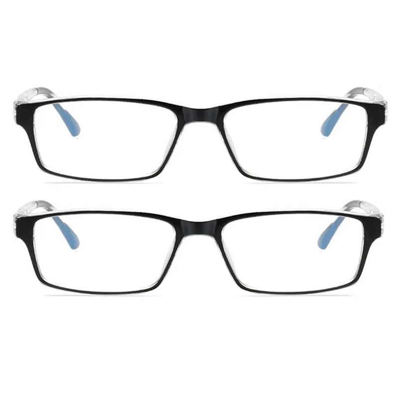 Naikomly 2 Pairs Nearsighted Glasses -6.00 Spring Hinges Distance Glasses