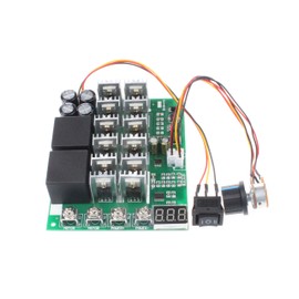 NOYITO PWM Motor Speed Controller 60A DC 10V-55V 12V 24V 36V 48V Digital Display 100A Max Brush DC Motor Controller - Third gear Forward Reverse Stop