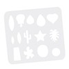 TEHAUX 2pcs White Earring Stencils Hollow-Out Craft Templates for Handmade