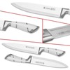 Kitchen Knife Set, Retrosohoo 9-Piece White Sharp Non-Stick Coated Chef