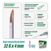 Aguja Mesoterapia 32g 1/6 (4mm) Caja 100 Pzas