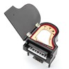 Jenngaoo Miniature Piano Model, Black Piano Musical Instrument Model Wooden