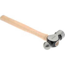 Paramount Ball Pein Hammer with Wood Handle: 16-1/2" Length, 3 Lb Head