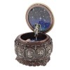 Vintage Music Box with 12 Constellations Rotating Goddess Twinkling LED