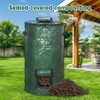 mizikuu Stand Up Composter, 120L Quick Composter with Lid and
