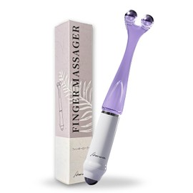 指リフレッシュ マッサージローラー ツボ押し 疲労回復・ 美手・血行促進 (パープル)