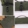 Chef Knife Roll Bag,Heavy Duty Waxed Canvas Chef Bag for